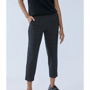 Aritzia Babaton Conan Pant Plaid dress pant size 4 Navy / Green Plaid